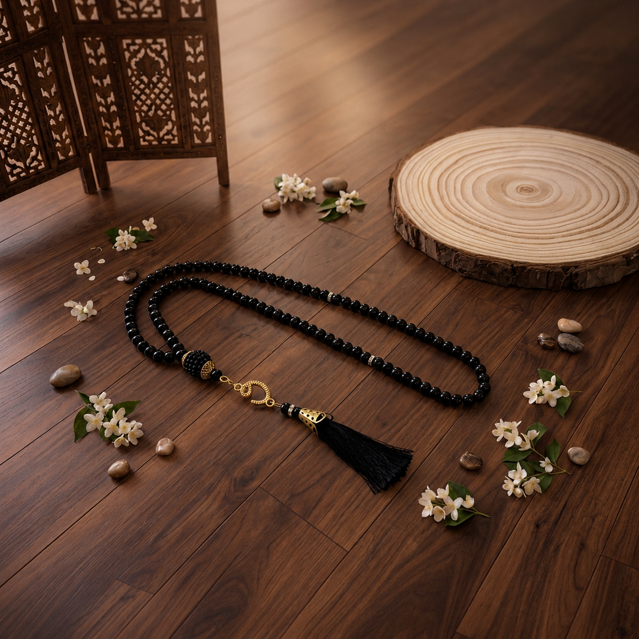 Tasbih – Islamische Gebetskette im Geschenkbeutel